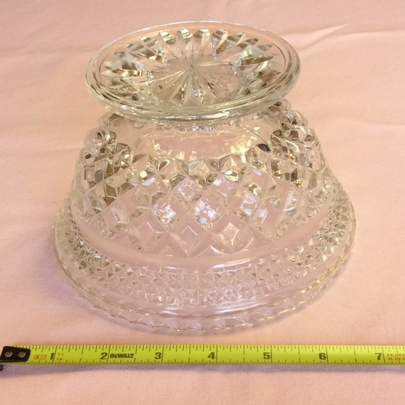 FINAL SALE PRICE Cut Glass Compote & Grape Cluster  Bowl - Picture 2 of 5